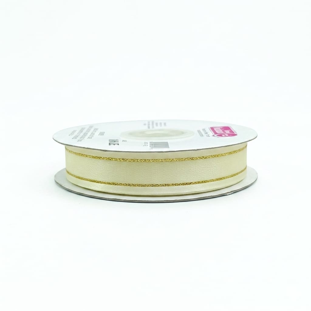 Organza Con Orilla Satinada Y Filo Dorado #3
