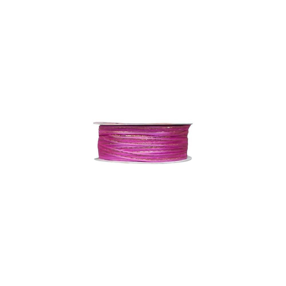 Organza Con Orilla Satinada Y Filo Dorado #0 (0.30 cm)