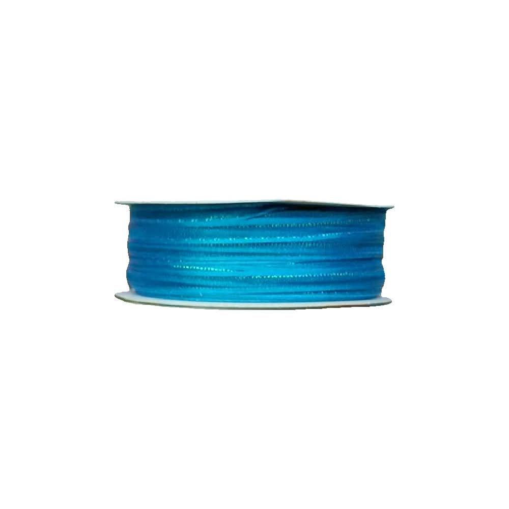 Listón de Organza con Orilla Satinada y Filo Iridiscente #0 (0.30 cm)