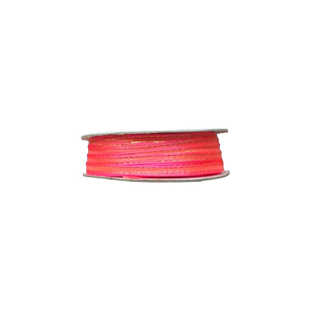 Organza Con Orilla Satinada Y Filo Dorado #0 (0.30 cm)
