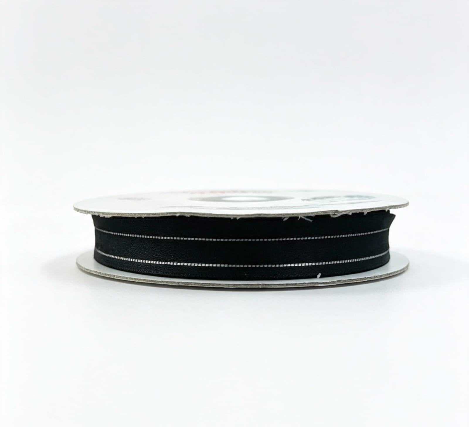 Organza Con Orilla Satinada Y Filo Plata #2