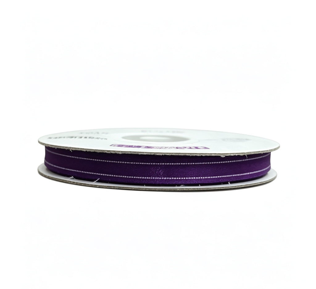 Organza Con Orilla Satinada Y Filo Plata #1