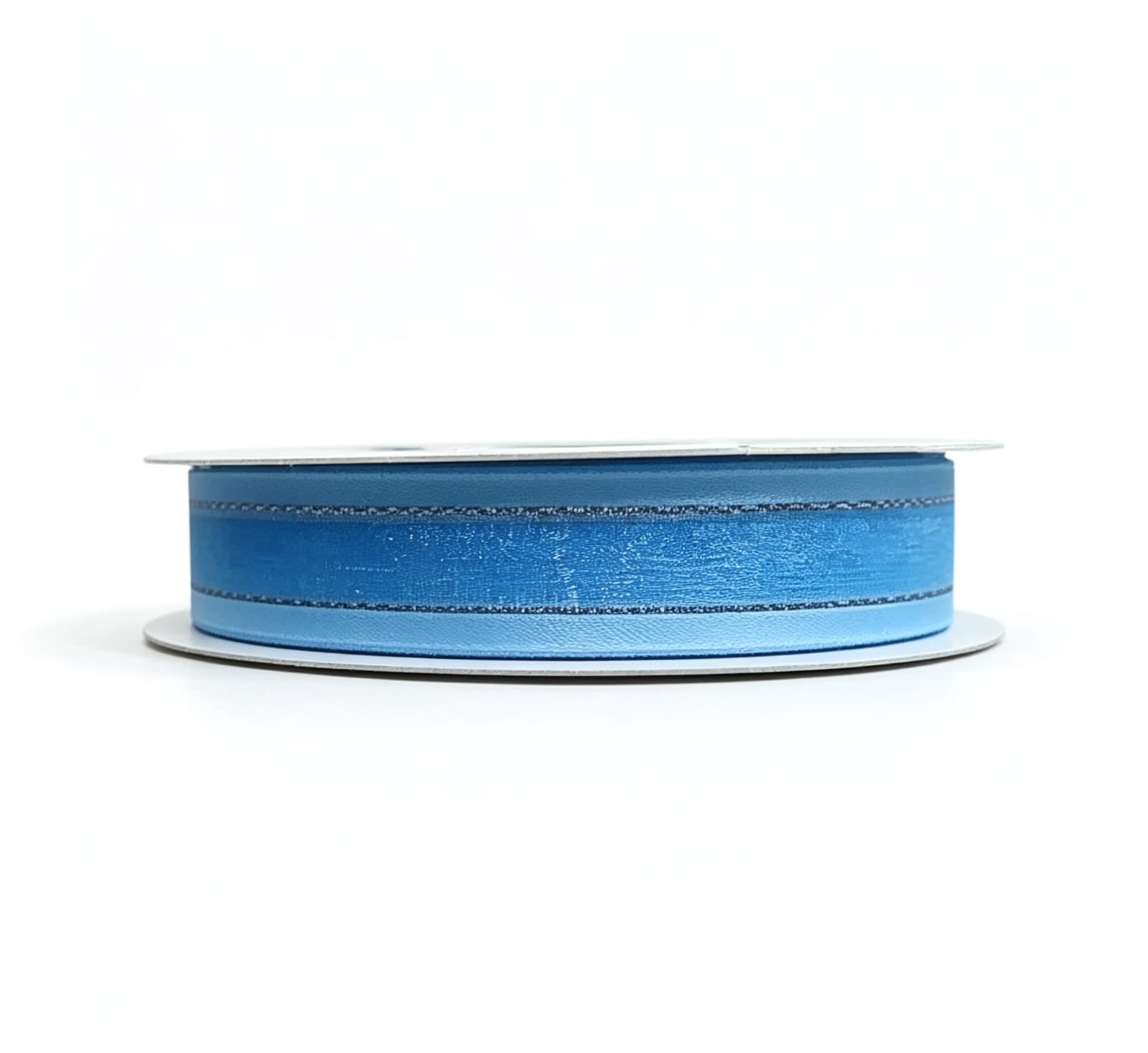 Organza Con Orilla Satinada Y Filo Plata #3