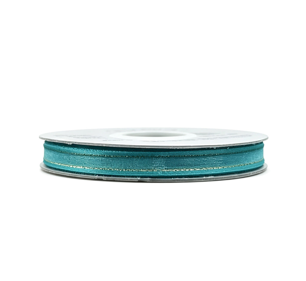 Organza Con Orilla Satinada Y Filo Dorado #1