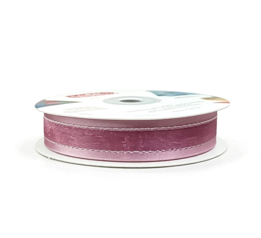 Organza Con Orilla Satinada Y Filo Plata #3