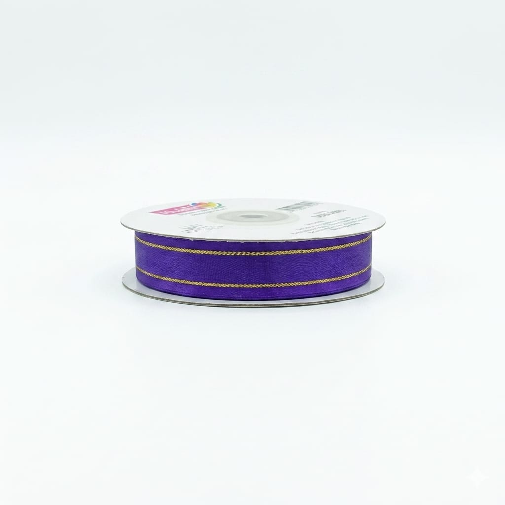 Organza Con Orilla Satinada Y Filo Dorado #3