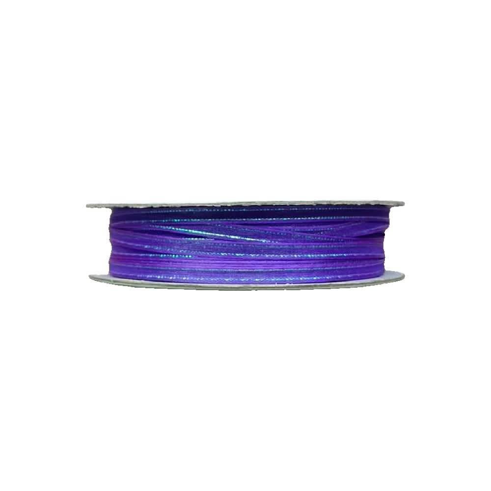 Listón de Organza con Orilla Satinada y Filo Iridiscente #0 (0.30 cm)