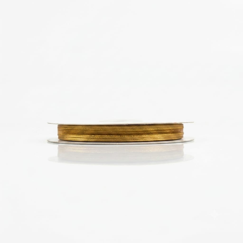 Organza Con Orilla Satinada Y Filo Dorado #1