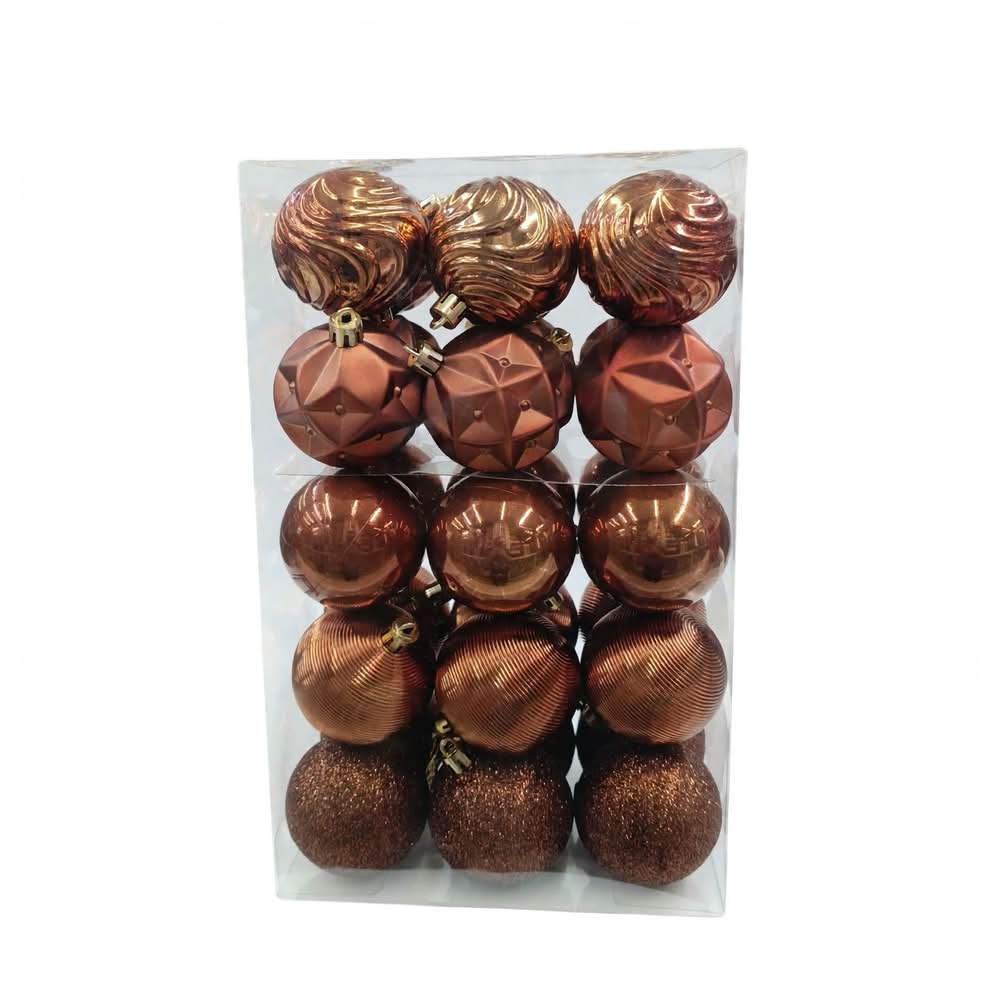 Esfera Navidad #6 30 PZ (6 CM) MODELO N36030AB-2