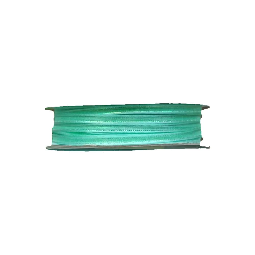 Listón de Organza con Orilla Satinada y Filo Iridiscente #0 (0.30 cm)
