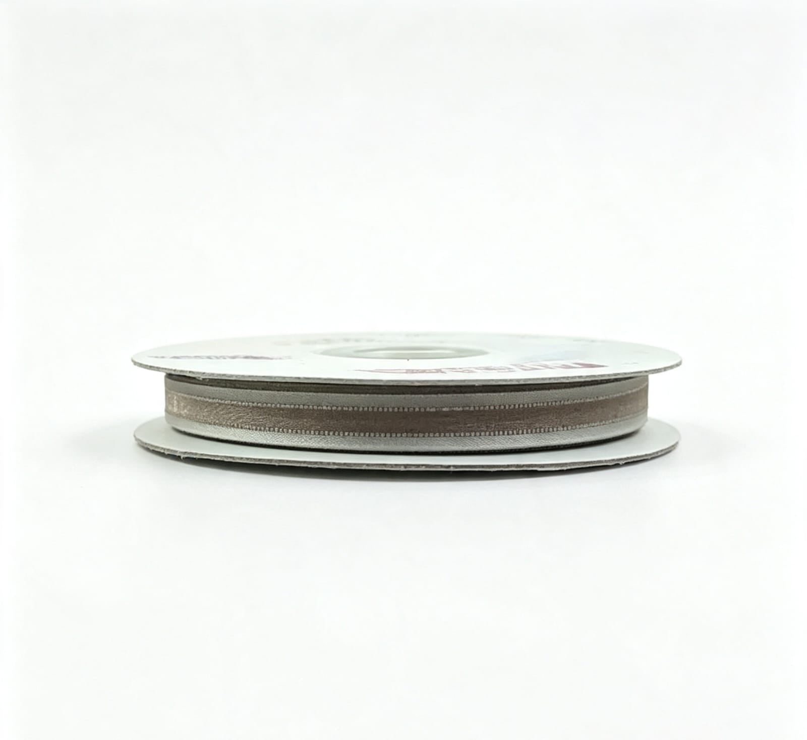Organza Con Orilla Satinada Y Filo Plata #1