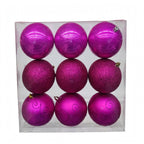 🎄 Esfera Navidad #10  9 PZ  (10 CM)  MODELO N3/1009BTY 🎅