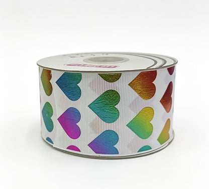 Popotillo Blanco Metalico Arcoiris #12