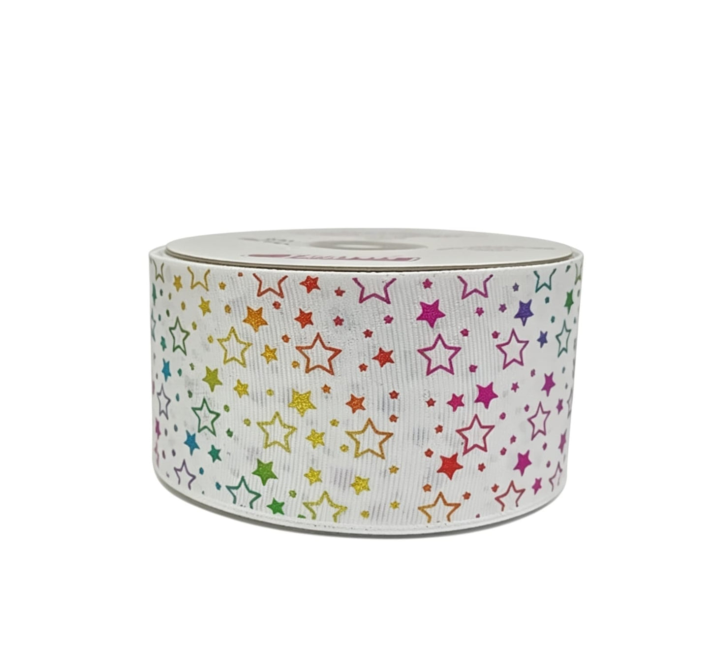 Popotillo Blanco Metalico Arcoiris #12