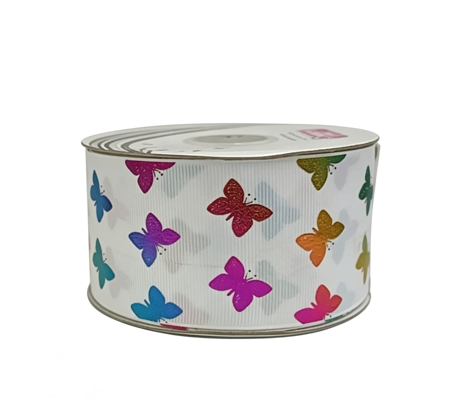 Popotillo Blanco Metalico Arcoiris #12