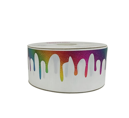 Popotillo Blanco Metalico Arcoiris #12