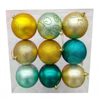 Esfera Navidad #10  9 PZ  (10 CM)  MODELO  N3/1009BTY