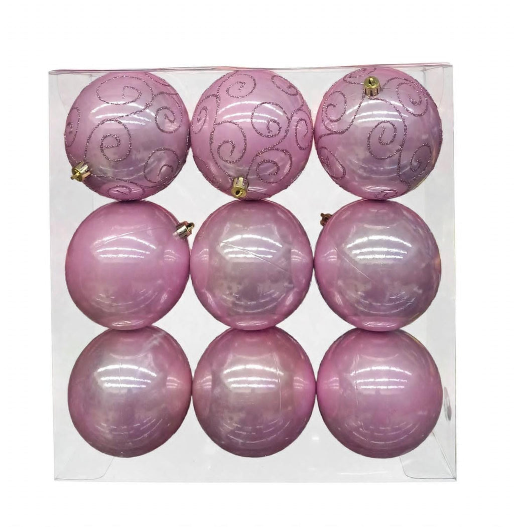 Esfera Navidad #10  9 PZ  (10 CM)  MODELO  N3/1009BTY