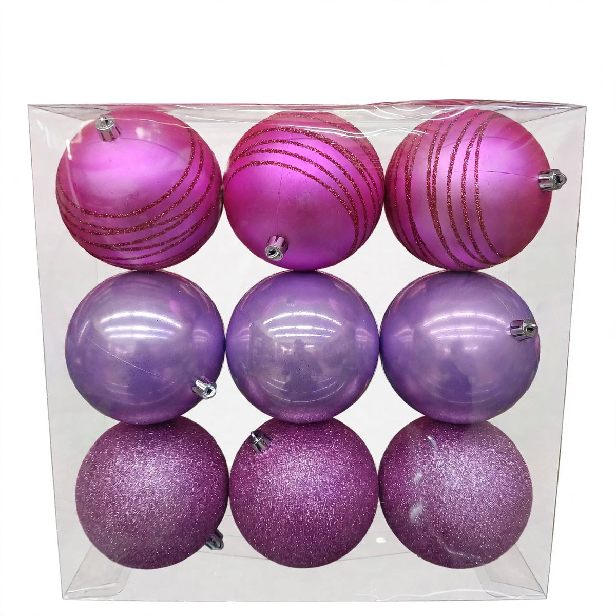 Esfera Navidad #10  9 PZ  (10 CM)  MODELO  N3/1009BTY