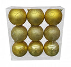 Esfera Navidad #10  9 PZ  (10 CM)  MODELO  N3/1009BTY