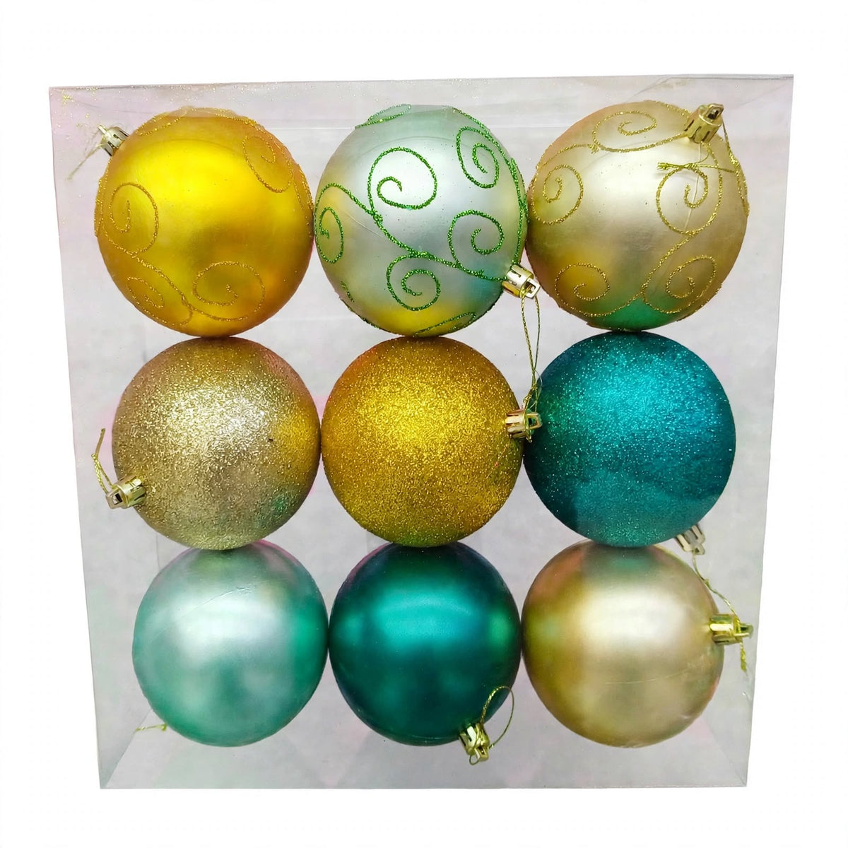 Esfera Navidad #10  9 PZ  (10 CM)  MODELO  N3/1009BTY