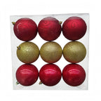 Esfera Navidad #10  9 PZ  (10 CM)  MODELO  N3/1009BTY