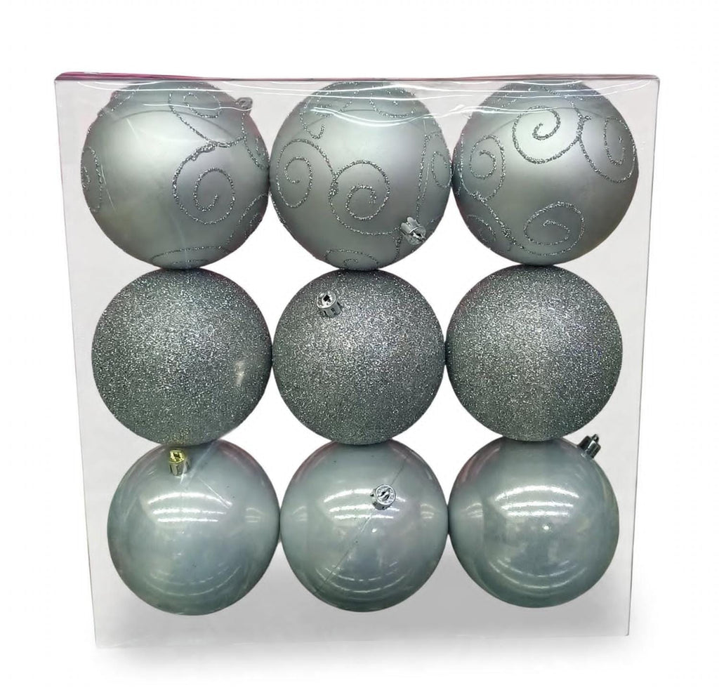 Esfera Navidad #10  9 PZ  (10 CM)  MODELO  N3/1009BTY