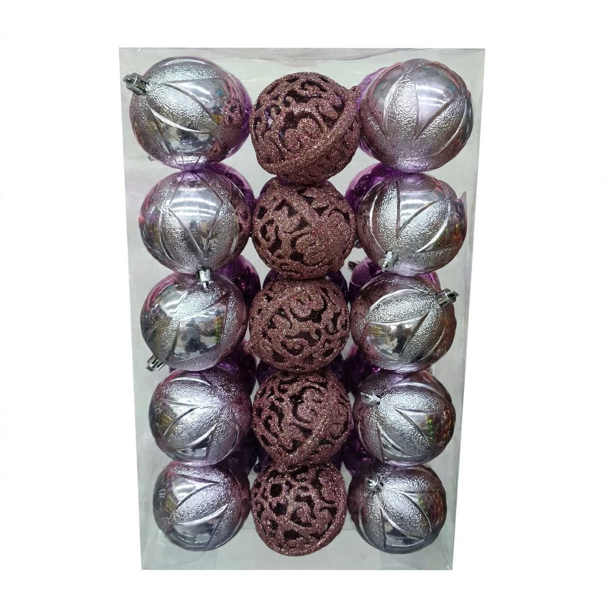 Esfera Navidad #8 30 PZ  (8 CM)  MODELO N38030-3