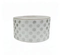 Popotillo Blanco Metalico Plata #12