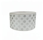 Popotillo Blanco Metalico Plata #12