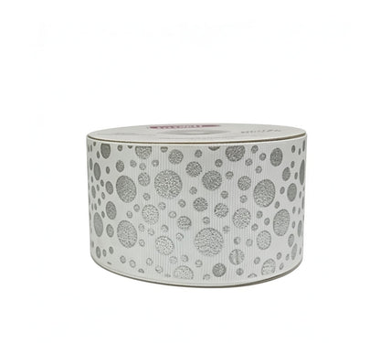 Popotillo Blanco Metalico Plata #12
