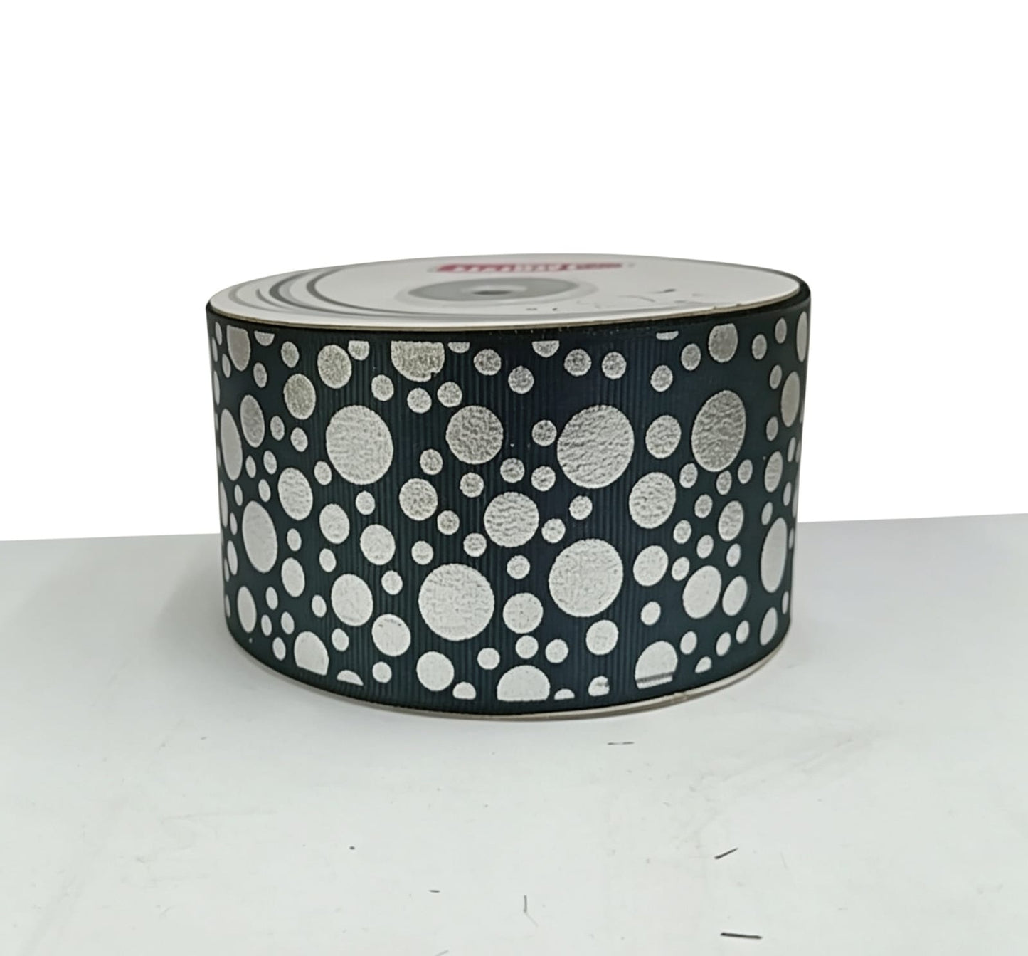 Popotillo Negro Metalico Plata #12