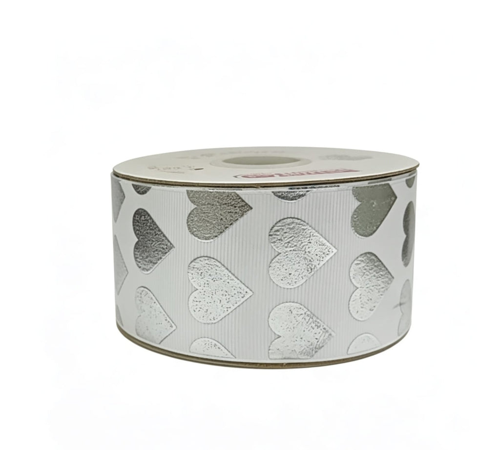 Popotillo Blanco Metalico Plata #12