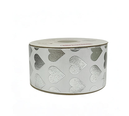 Popotillo Blanco Metalico Plata #12