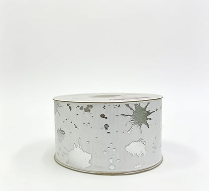 Popotillo Blanco Metalico Plata #12