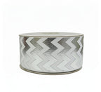 Popotillo Blanco Metalico Plata #12