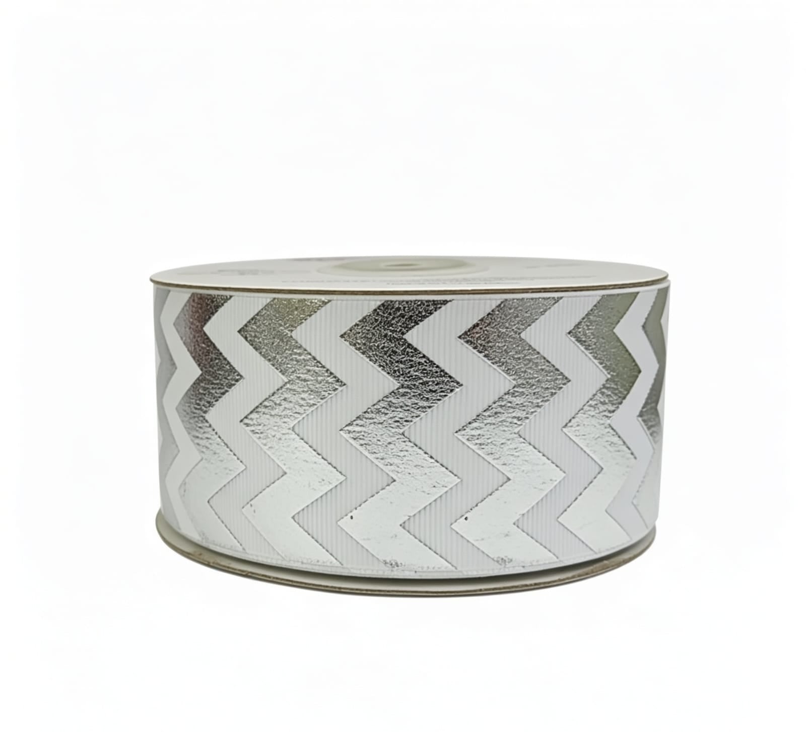 Popotillo Blanco Metalico Plata #12