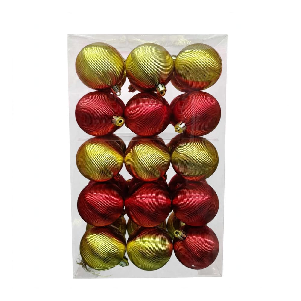 Esfera Navidad #6 30 PZ (6 CM) MODELO YE25B204-2