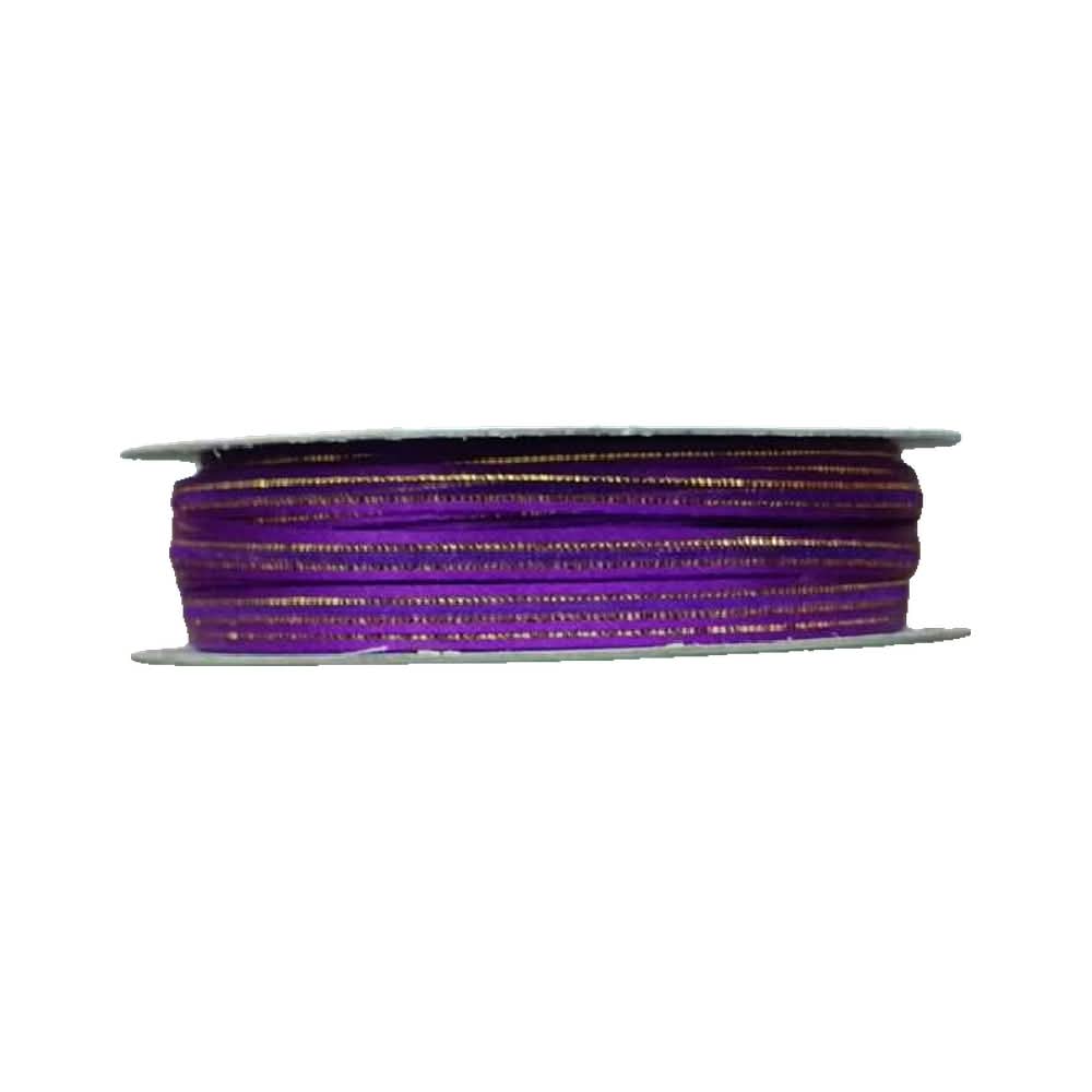 Organza Con Orilla Satinada Y Filo Dorado #0 (0.30 cm)