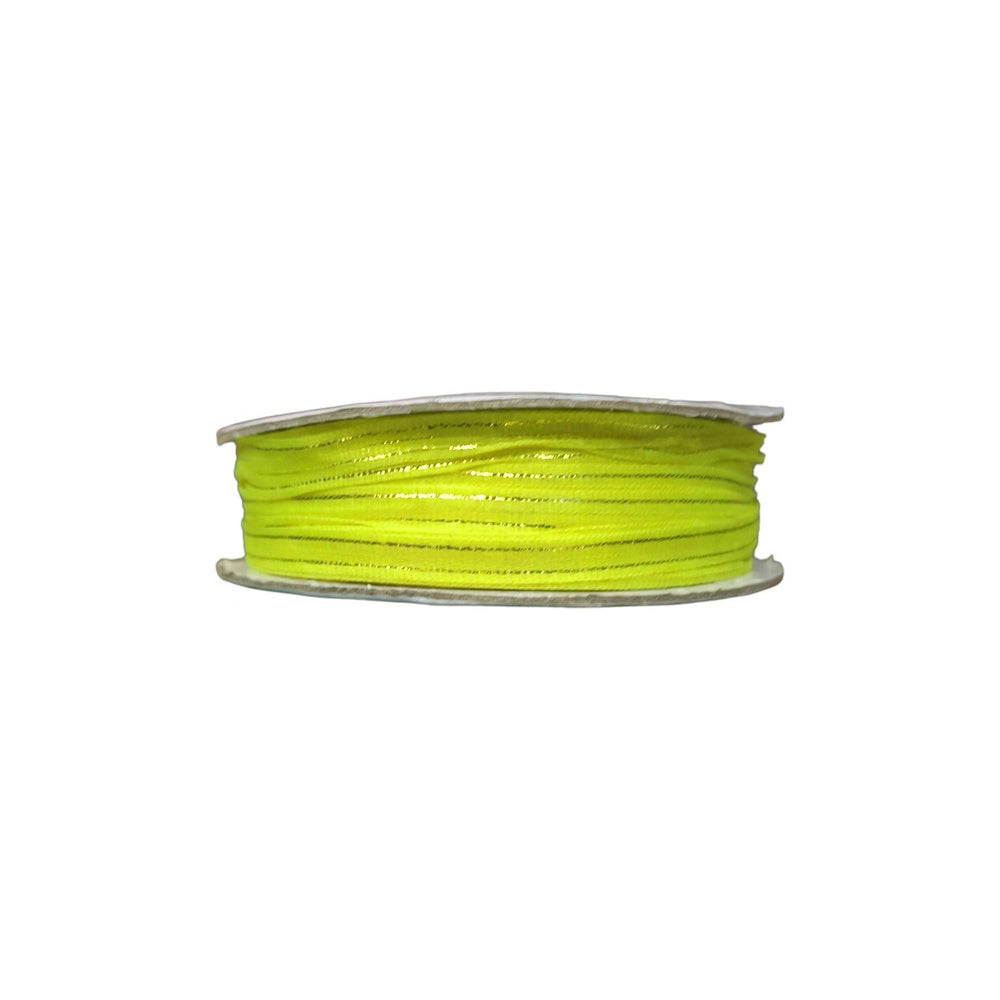 Organza Con Orilla Satinada Y Filo Dorado #0 (0.30 cm)