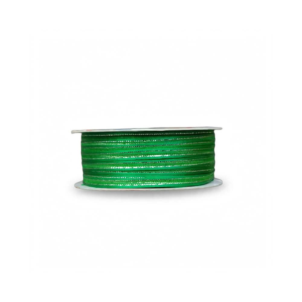 Listón de Organza con Orilla Satinada y Filo Plata #0 (0.30 cm)