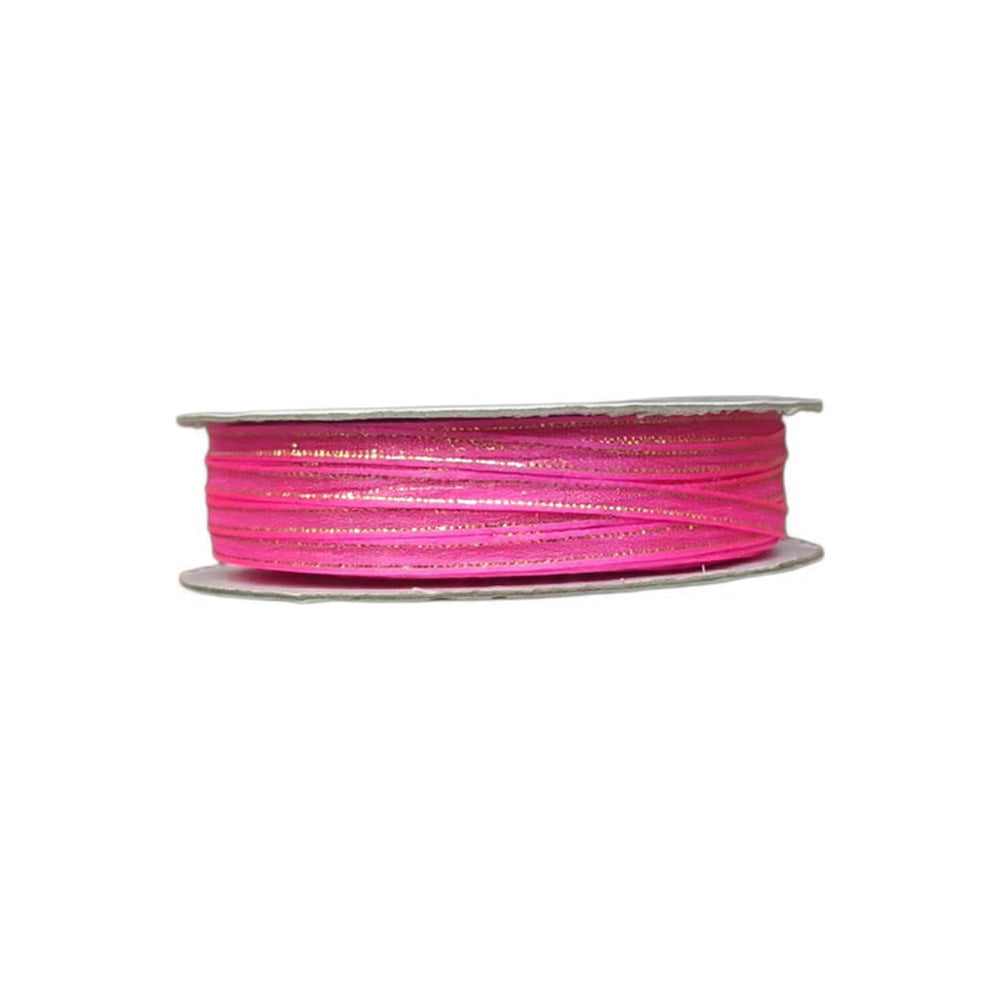 Organza Con Orilla Satinada Y Filo Dorado #0 (0.30 cm)