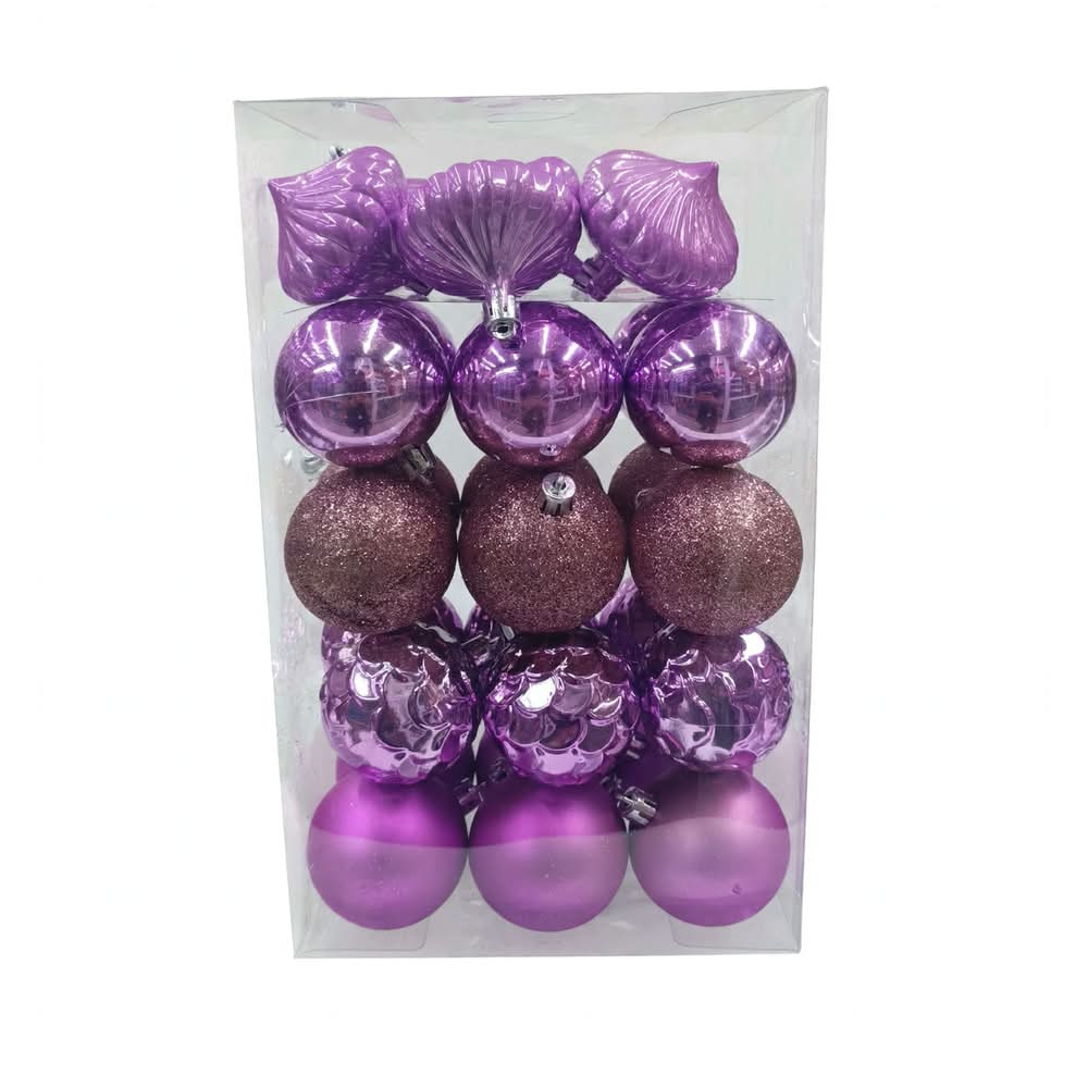 Esfera Navidad #6 30 PZ (6 CM) MODELO N3/6030AB-3